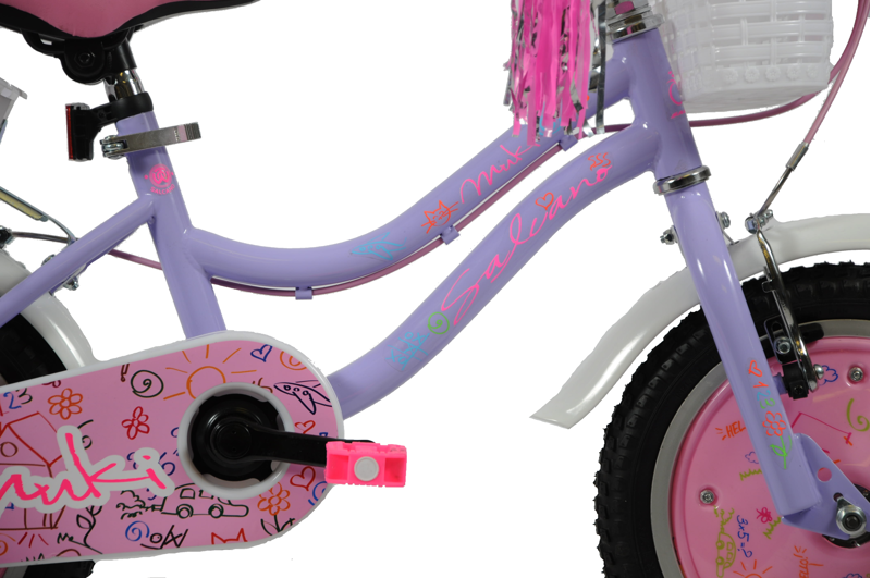 Salcano Muki 14 Inch Wheel Kids Bike Lilac-6